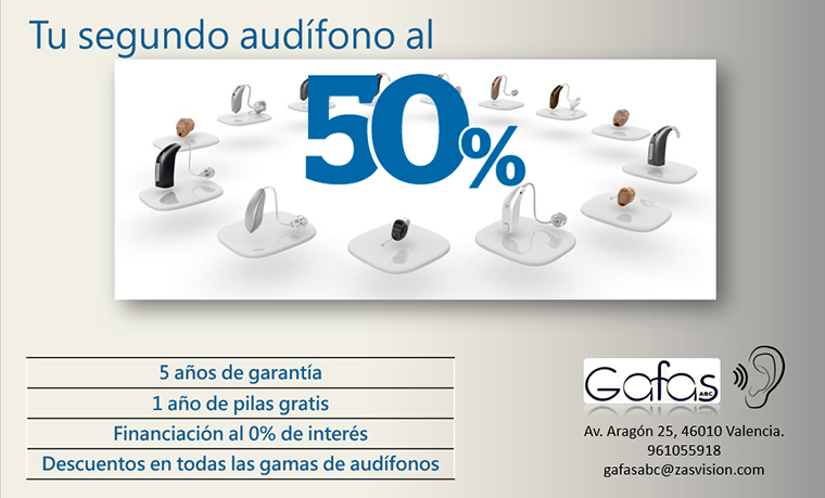Promoción audífonos descuento 50%
